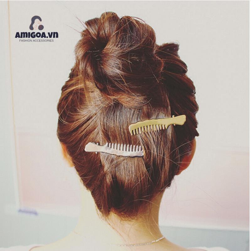 Kẹp Tóc Lược Bằng Hợp Kim Dành Cho Nữ