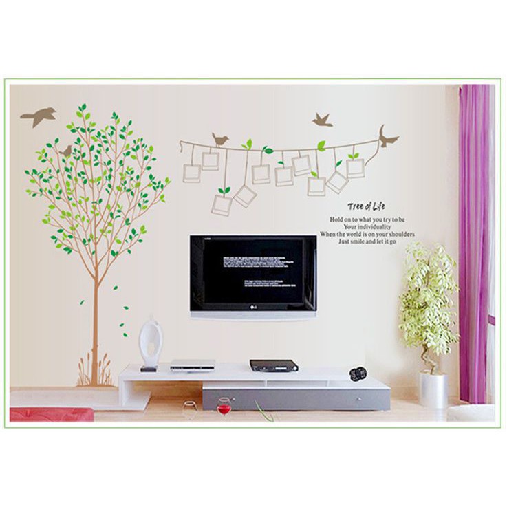 Decal dán tường Cây treo ảnh 11 - DCX048