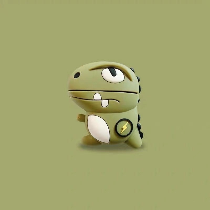 Vỏ Bọc Hộp Sạc Tai Nghe Mềm Hình Khủng Long Hoạt Hình Dễ Thương Cho Redmi Buds 3