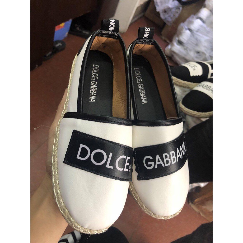 Giày lười đế cói Dolce Gabbana thời trang năng động hàng cao cấp