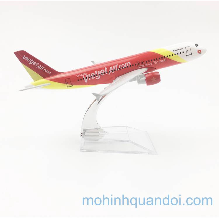 Mô hình VietJet Air 16cm Hợp kim