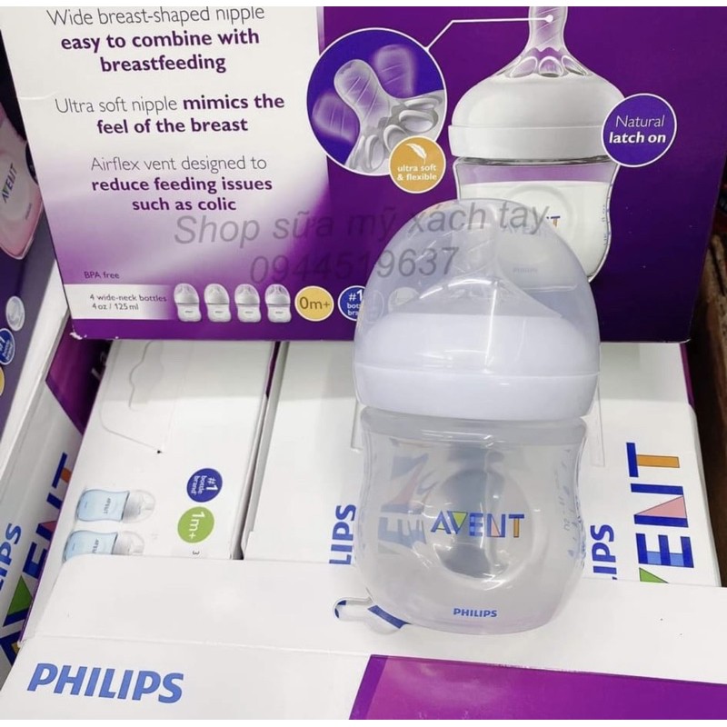 set bình sữa philips avent 260ml