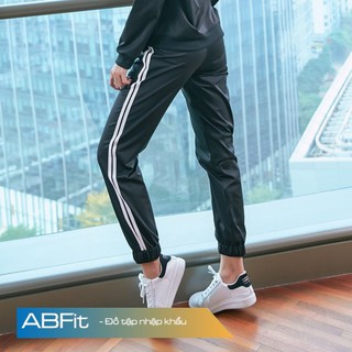 Quần jogger thể thao, Đồ tập gym yoga aerobic sườn kẻ sọc