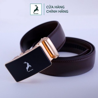 Dây nịt nam cao cấp full box - Thắt lưng da nam cao cấp bảo hành 10 năm THE GLEN TG115 Đẹp