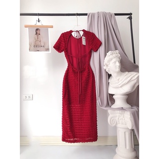 Váy body cut out lưng buộc dây