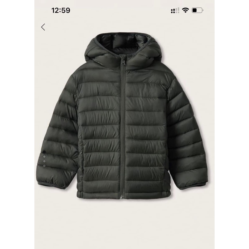 Aó khoác phao siêu nhẹ Mango bé trai Việt nam xuất khẩu dư xịn đét size 2-14 tuổi giao màu ngâu nhiên