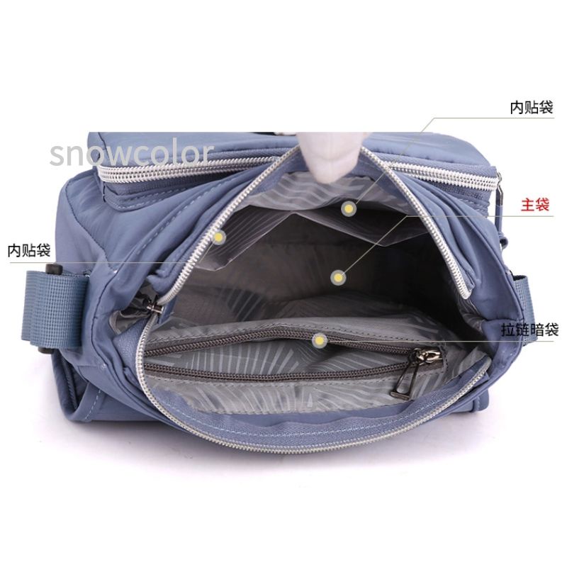 Túi Đeo Chéo Canvas Chống Thấm Nước Phong Cách Hàn Quốc Beg Tangan Wanita Murah Cantik