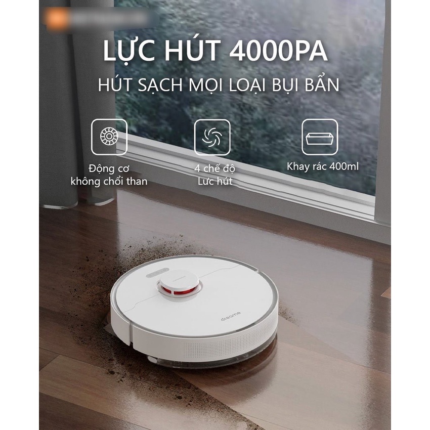 Robot Hút Bụi Lau Nhà Thông Minh Dreame D10 Plus - Pin 5200mAh - Bản Quốc Tế - BH 12 Tháng