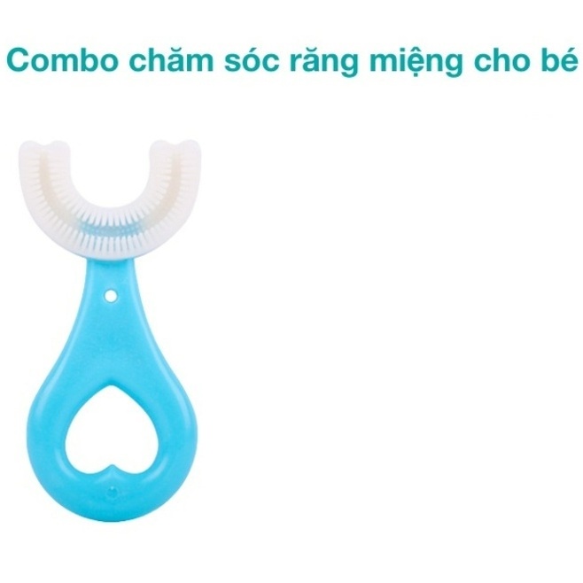 Bàn chải trẻ em đánh răng cho bé - bàn chải đáng răng trẻ em chữ U silicon mềm mại ILY