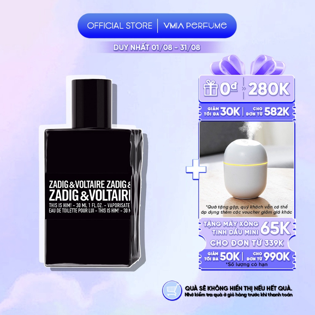 Nước hoa Nam 𝗭𝗮𝗱𝗶𝗴 & 𝗩𝗼𝗹𝘁𝗮𝗶𝗿𝗲 𝗧𝗵𝗶𝘀 𝗜𝘀 𝗛𝗶𝗺 mẫu thử 2ml 5ml 10ml