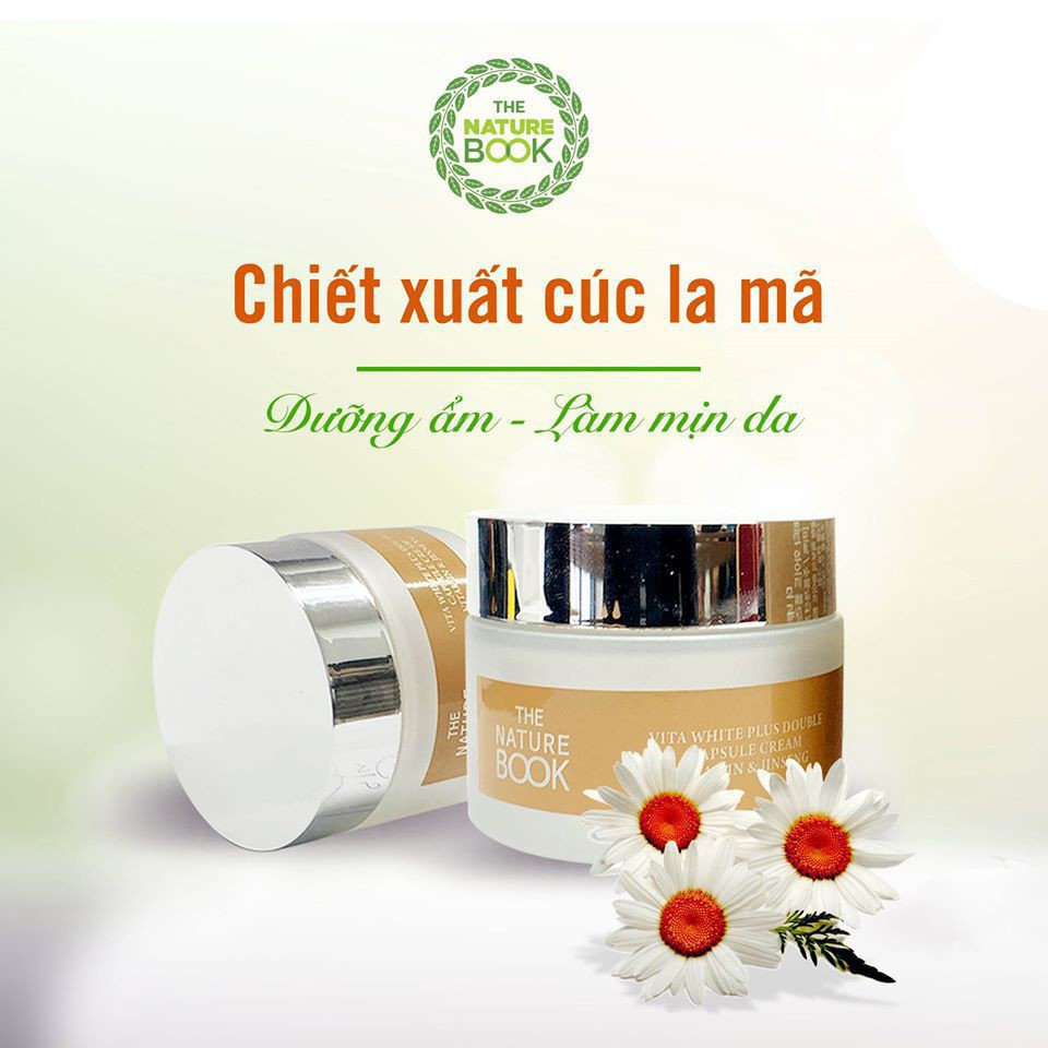 Kem dưỡng trắng hồng và tái tạo da Vita White Plus Double Capsule Cream 50g