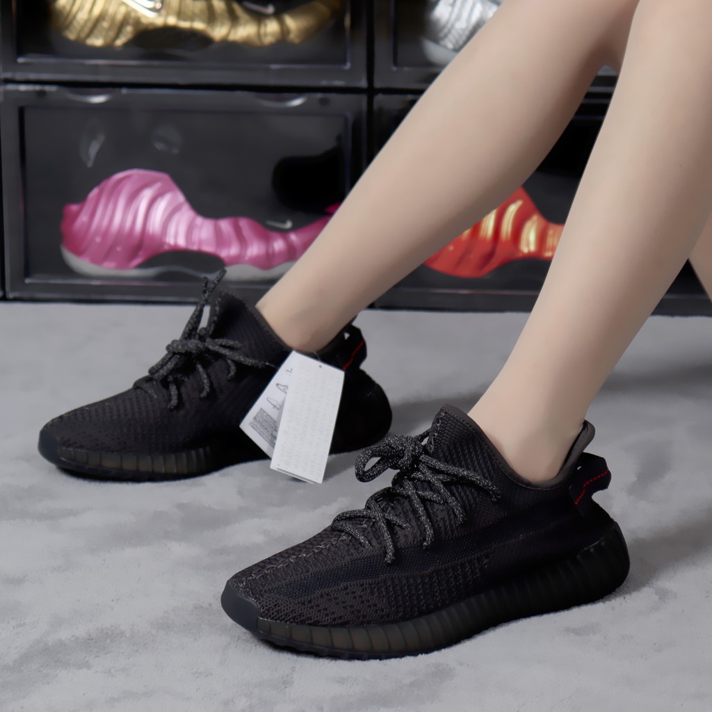 OEM Giày Thể Thao Adidas Yeezy Boost 350 V2 Màu Đen Chất Lượng Cao