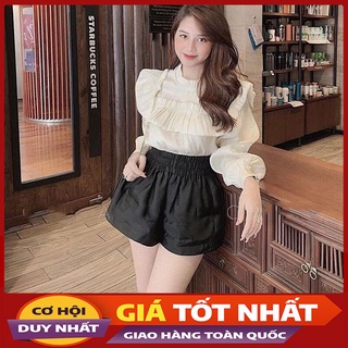 Áo Sơ Mi Tơ Lụa Viền Ngực Phối Sang Hàng Quảng Châu M256-Violet