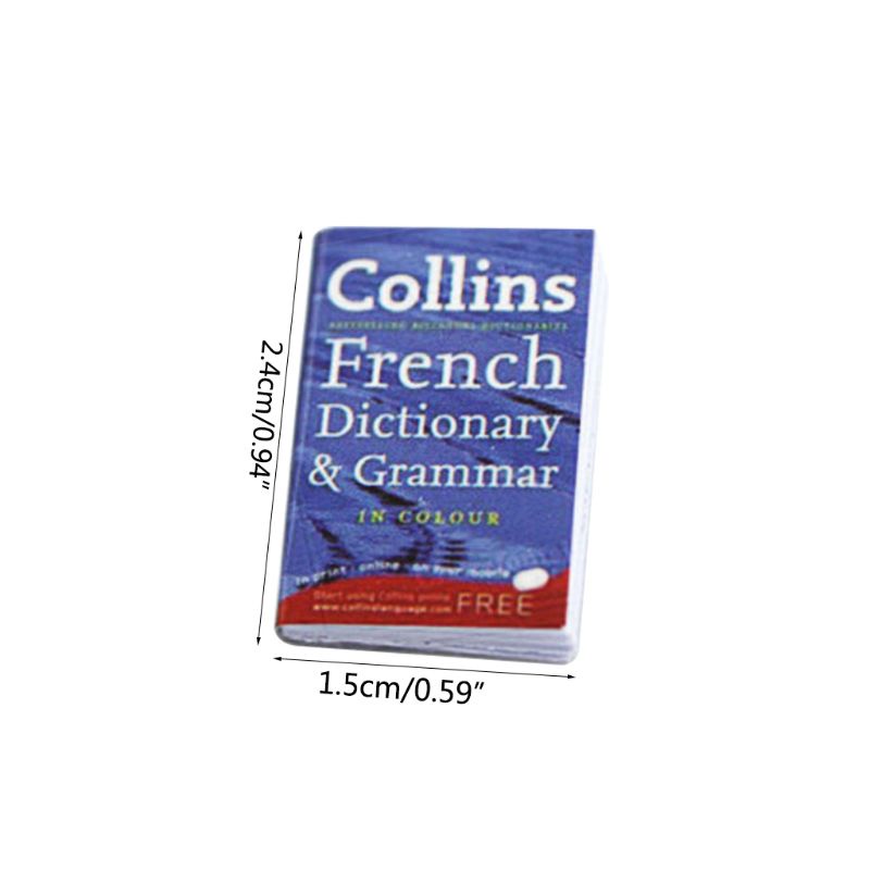 Set 4 Cuốn Sổ Mini Tỉ Lệ 1: 12 Dùng Để Trang Trí Nhà Búp Bê