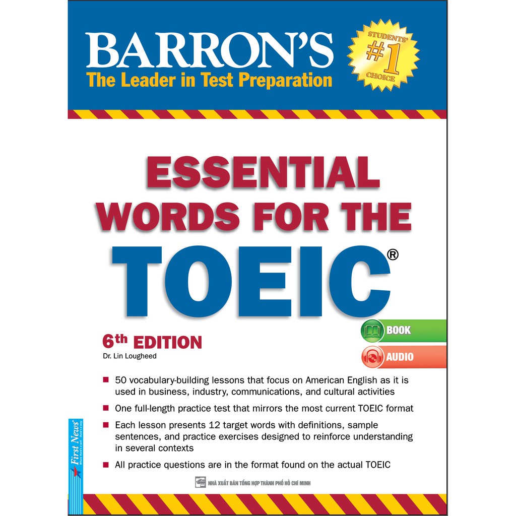 Sách - Barron's Essential Words For The TOEIC (6th Edition) - First News Tặng Kèm Bookmark