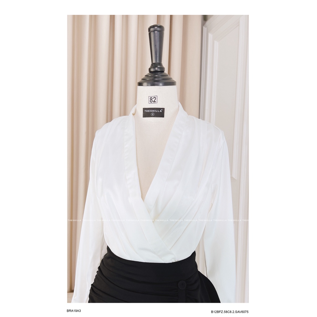 Set áo lụa chân váy xếp tà cao cấp + Không kèm bra [ Có video + Ảnh thật ] The Shilla -.B12BFZ.58C8