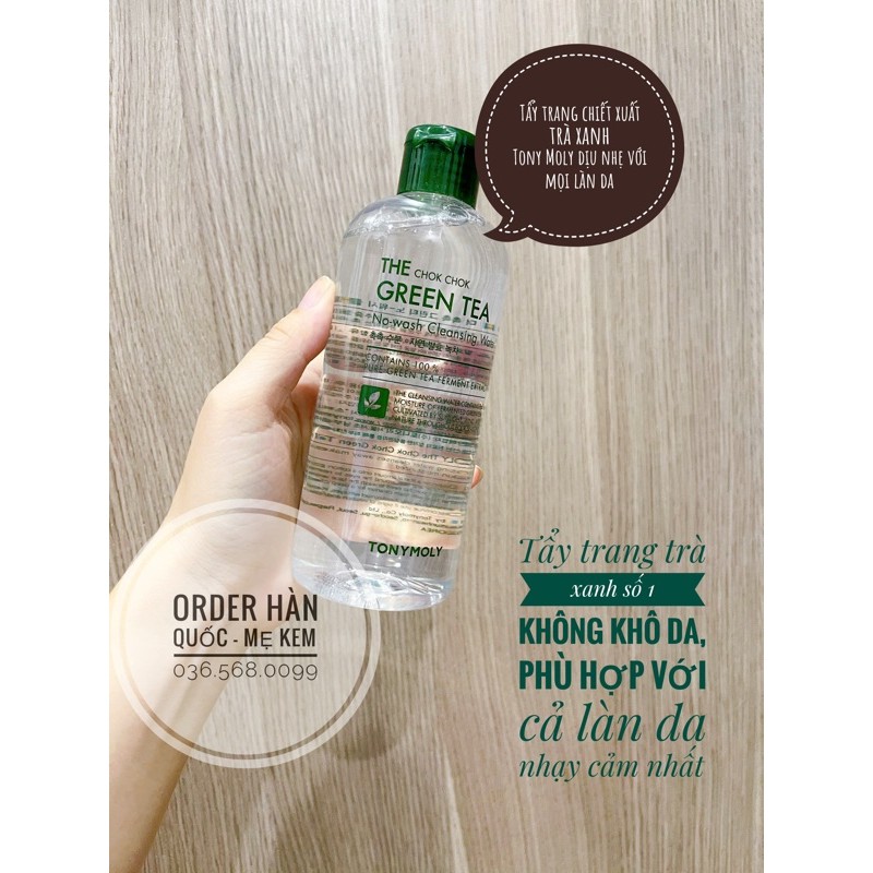 Tẩy trang The Chok Chok Green tea Tony Moly