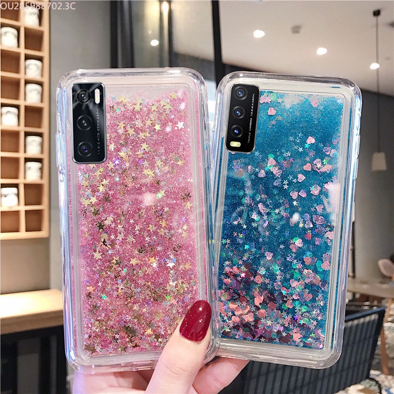 Ốp điện thoại Kim Tuyến Nước Chất Liệu TPU Cho Vivo Y21 2021 Y33S Y20 Y21S Y12S Y20i Y69 Y20S