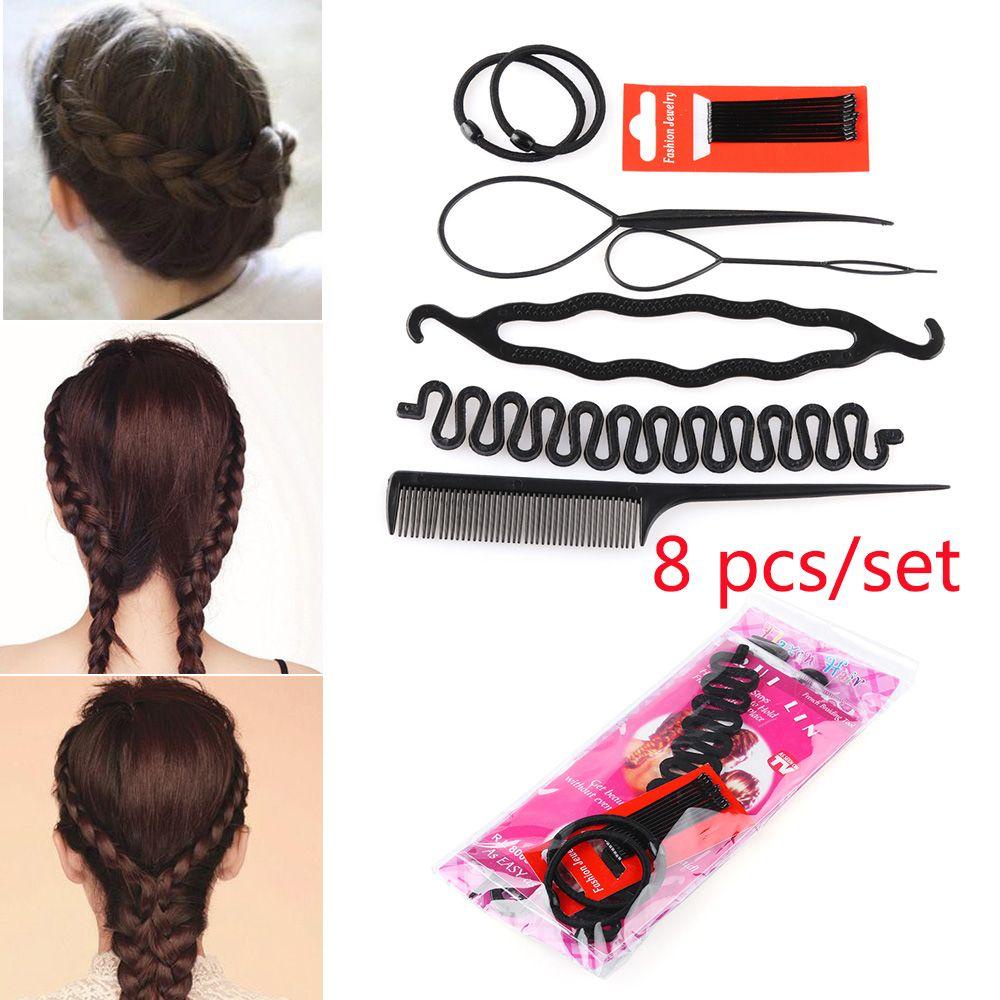 Bộ Dụng Cụ Tạo Kiểu Tóc 8 Món DIY