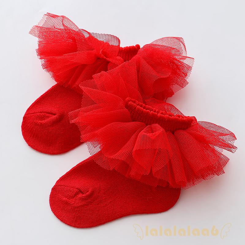 Vớ Cotton Ren Nhiều Màu Sắc Dành Cho Bé Gái La6