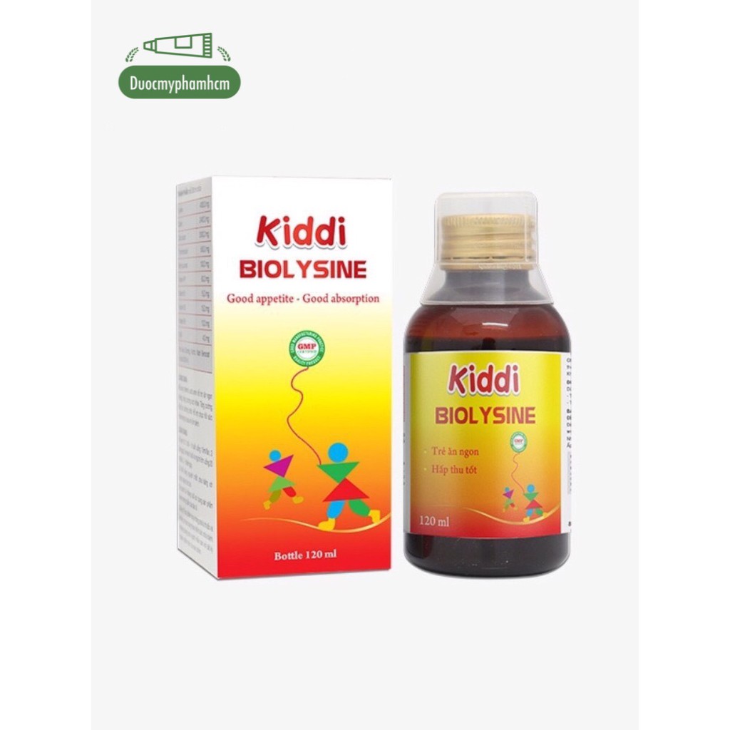 Siro Kiddy Biolysine Mediphar (Hỗ trợ miễn dịch, giúp ăn ngon cho bé 2 tuổi trở lên và người lớn)