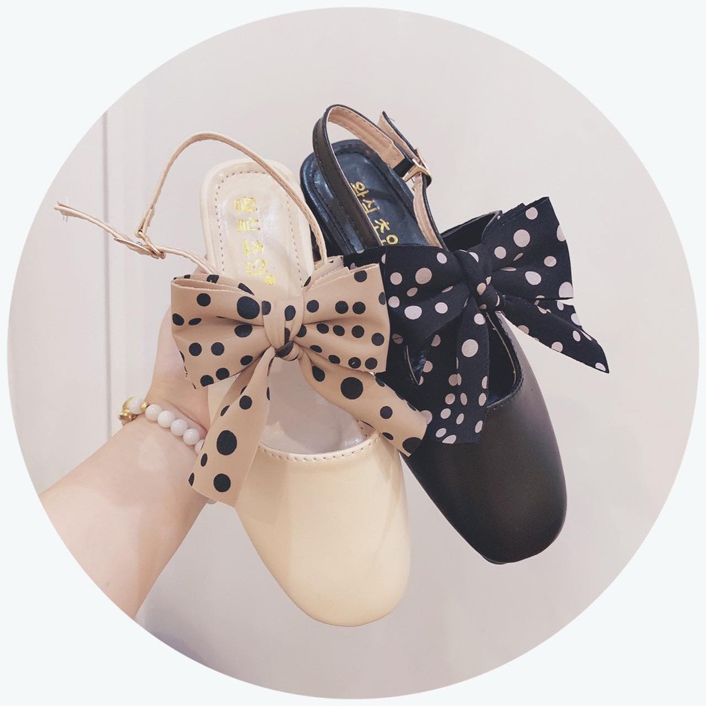 Giày bệt nơ vải dáng hàn quốc siêu xinh - v10 | BigBuy360 - bigbuy360.vn