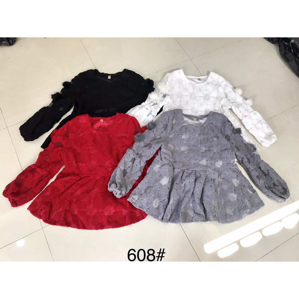 G02. 608. ÁO BABYDOLL QUẢ BÔNG HOA NỔI