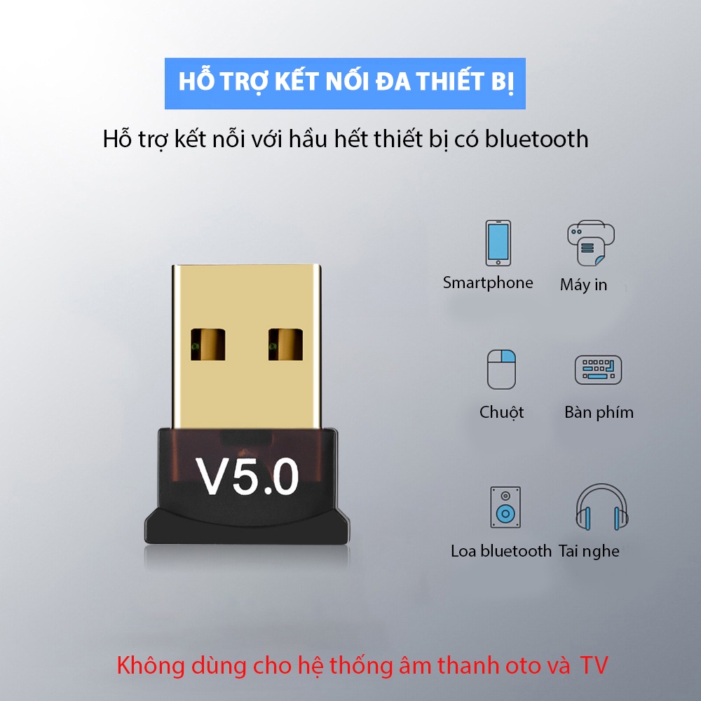 Usb thu phát Bluetooth 5.0 cho pc, loa tp link, thiết bị kết nối biến loa thường thành loa bluetooth