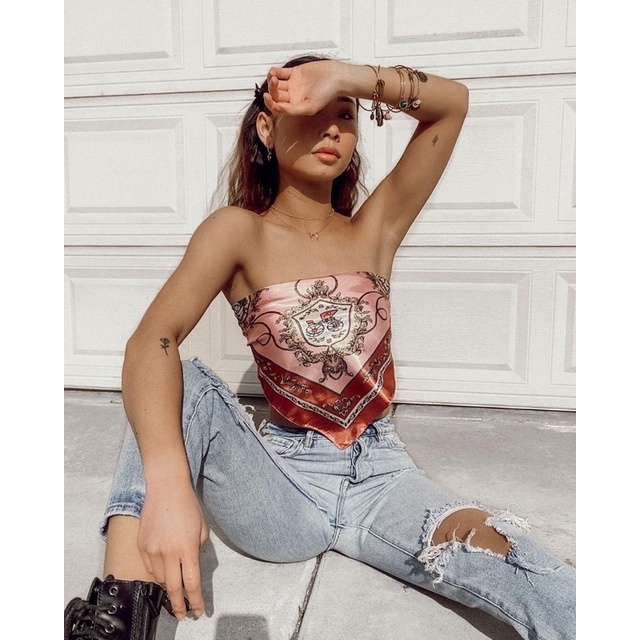 Khăn bandana cột áo yếm đa năng che nắng turban cột cổ áo - Maben