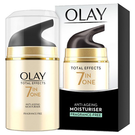 Kem Dưỡng Không Mùi Olay Total Effects 7-in-1 Fragrance Free Anti-ageing Moituriser 50ml