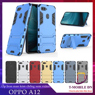 FREESHIP 50k_Ốp lưng Oppo A12, Ốp iron man chống sốc kèm chống xem video cho Oppo A12