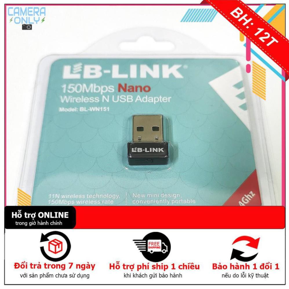 [BH12TH] USB thu wifi LB-Link W151 150Mbs siêu nhỏ ( bằng đầu thu chuột không dây)