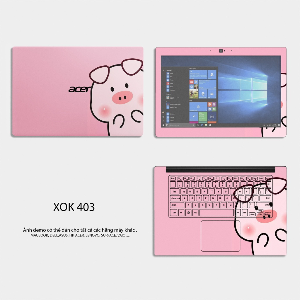 Miếng Dán Skin Laptop Chủ Đề Đáng Yêu (P2)