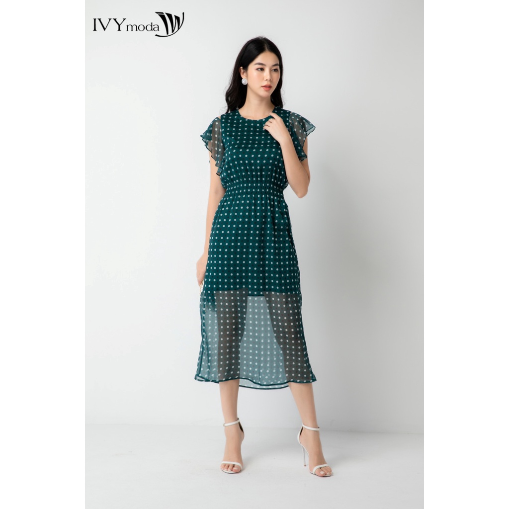 Đầm suông họa tiết IVY moda MS 48M6700