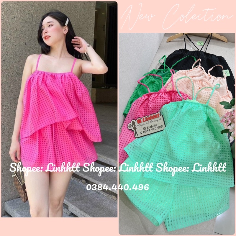 SET 2 dây cổ yếm babydoll ulzzang Freesize 2 lớp