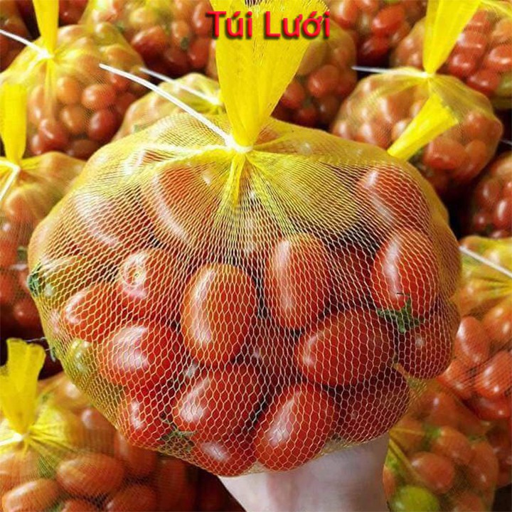 1kg Túi lưới, túi cước màu vàng dài 35cm - L35