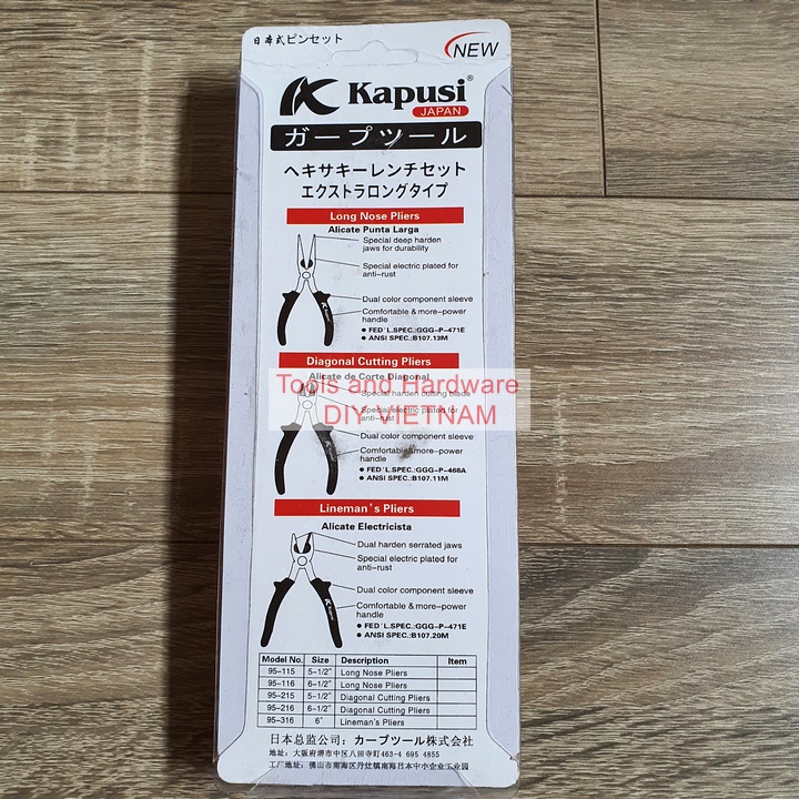 [Ảnh thật] [Chính hãng] Kìm cắt Kapusi cao cấp cỡ 8 inch, Bảo hành 12 tháng- Kềm cắt Kapusi 200mm