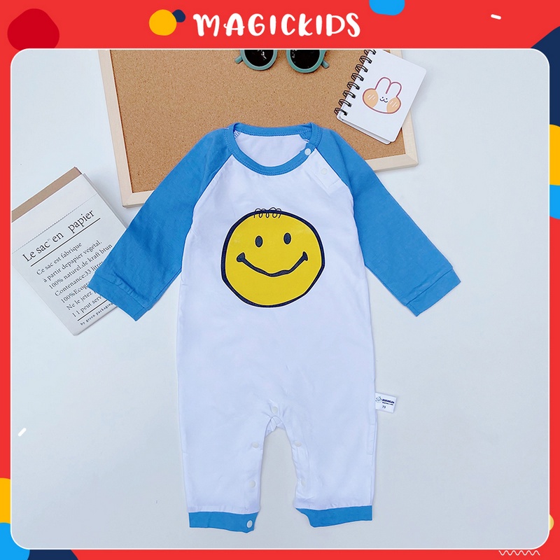 Bộ BODYSUIT dài tay mùa thu cho bé in họa tiết hình thú đáng yêu BL20011 - MAGICKIDS