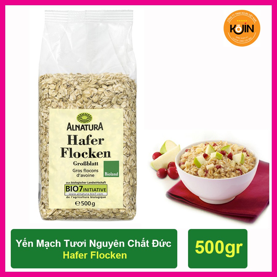 Yến Mạch Tươi Nguyên Chất Hafer Flocken 500gr Của Đức Hàng Mới Về