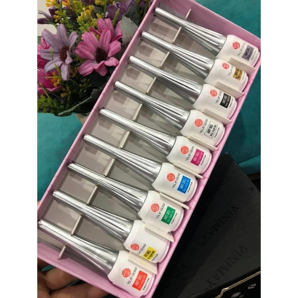 Gel cọ nét Hoa Hồng  siêu đặc lẻ màu đen- trắng