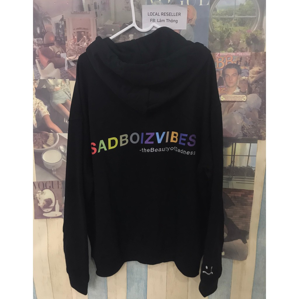 Các mẫu Áo Khoác SADBOIZ, VIBES HOODIE ZIPPER (casual) (siganture) (DREAMY BUTTERFLY HOODIE) mua 2 áo tặng ngay túi tote