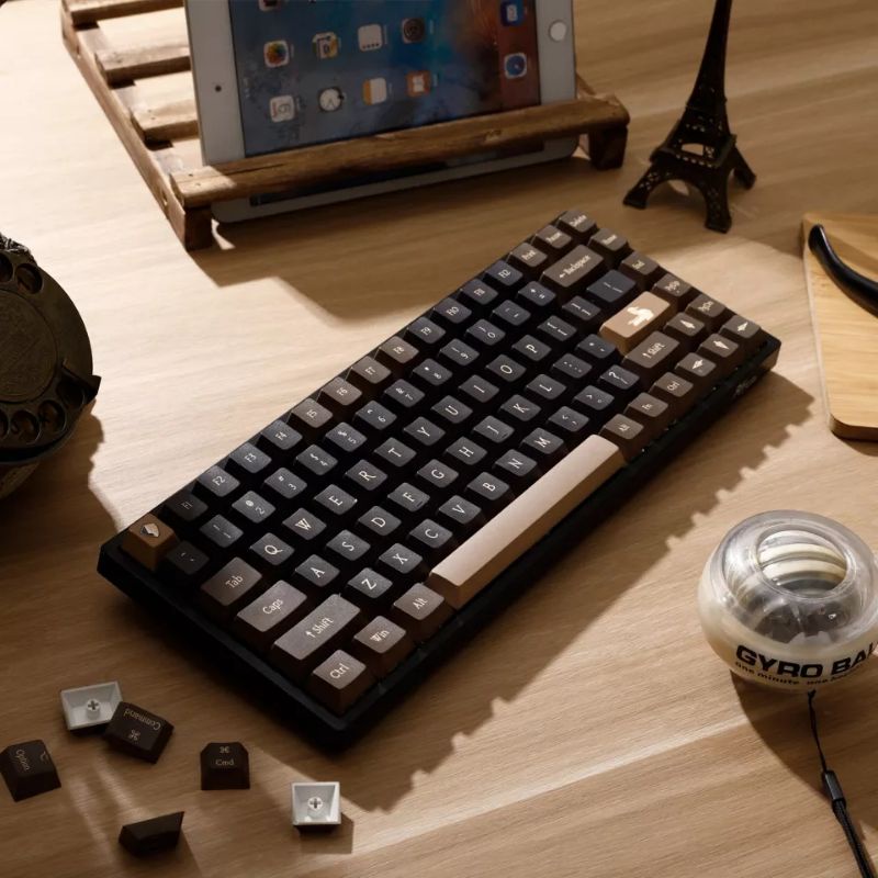 Keycap cho bàn phím cơ profile Cherry hỗ trợ layout MacOs - mẫu Bronze