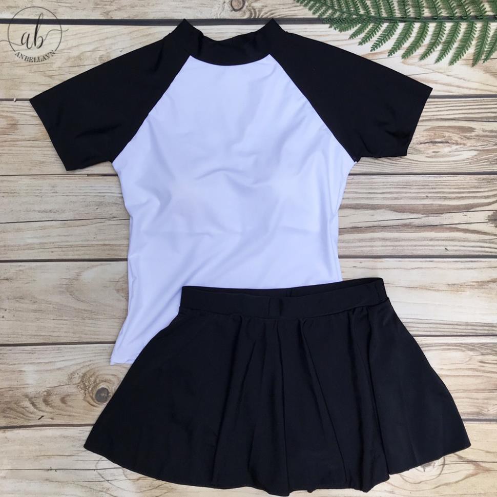 Áo bơi nữ ngắn tay lẻ hoặc kết hợp quần đùi, quần dài, quần lửng Freesize ! | BigBuy360 - bigbuy360.vn