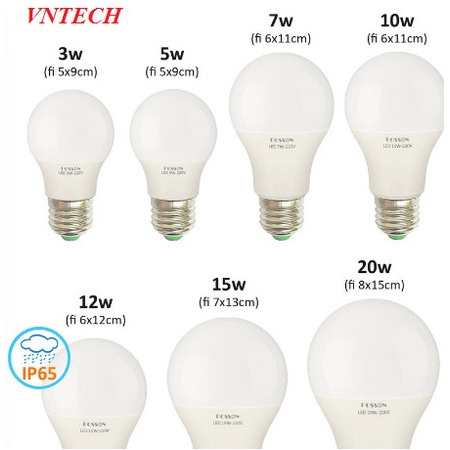 Bóng Đèn Led Tròn Đui Xoáy Siêu Sáng, Tiết Kiệm Năng Lượng 3W, 5W, 7W, 9W, 12W, 15W, 18W, 24W,30W,40W - Giá Tốt Nhất