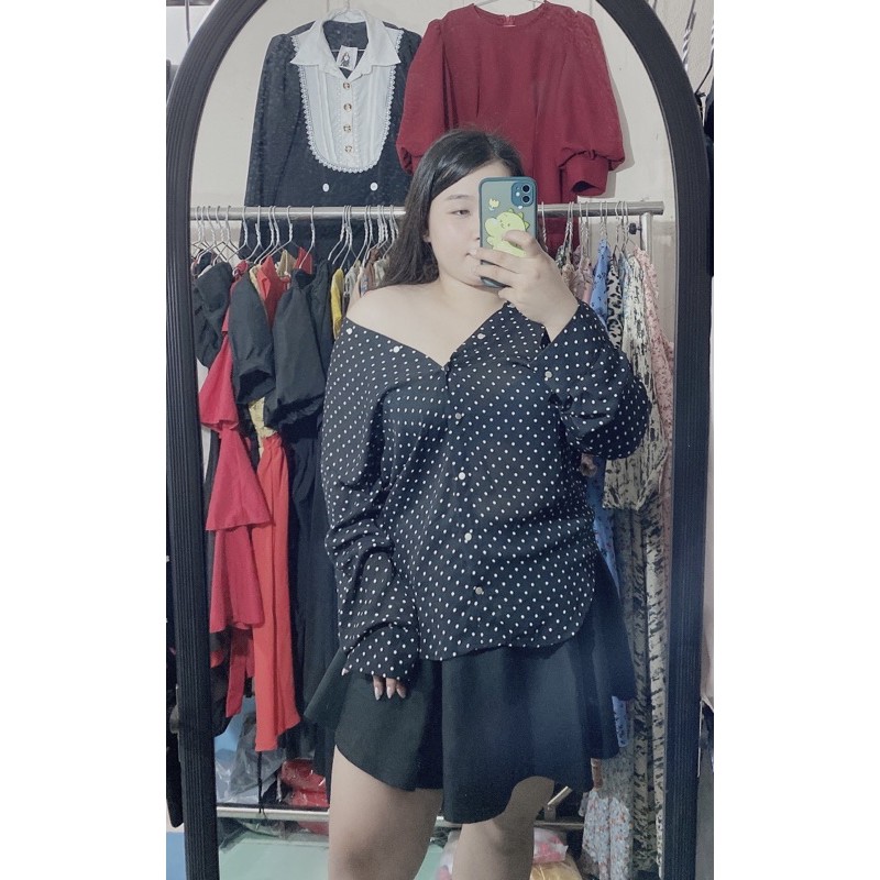 Bigsize áo lệch vai