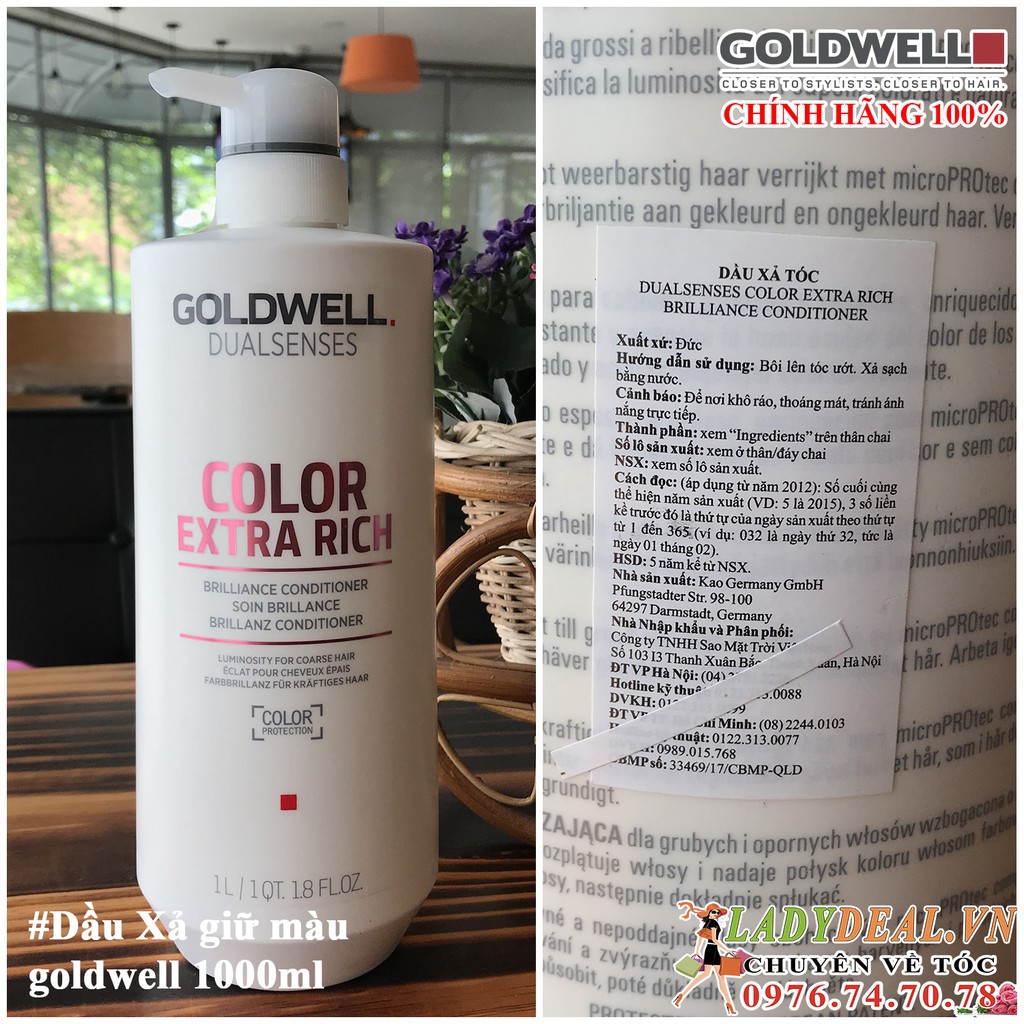 Dầu xả Giữ Màu Goldwell Dualsenses Color Extra Rich 500ml - 1000ml