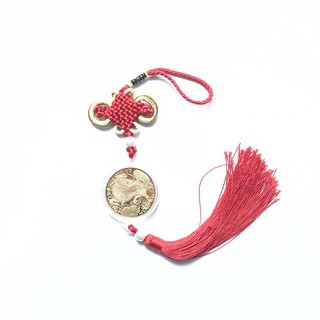 Dây treo may mắn xu hình con Kì lân màu đỏ hoặc vàng, thu hút tài lộc, cát tường - TMT Collection - SP001140