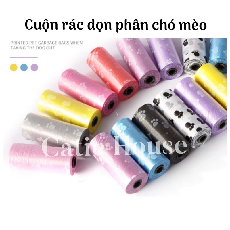 [Giao ngay HOẢ TỐC] Túi rác dọn phân chó mèo - Cuộn rác dọn phân mini cho thú cưng chó mèo