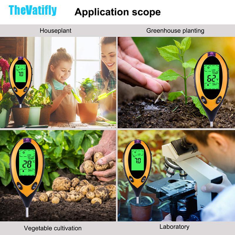 Thiết Bị Đo Độ Ẩm / Độ Sáng 4 Trong 1 Tiện Dụng