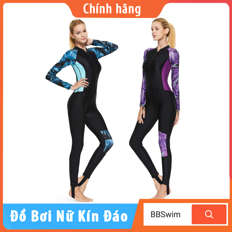 Đồ Bơi Nữ Sbart Dài Tay Liền Thân Quần Dài Có Size Từ 40-75kg | WebRaoVat - webraovat.net.vn